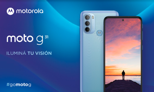 Llegó el nuevo Moto g31: precio razonable y batería para todo el día