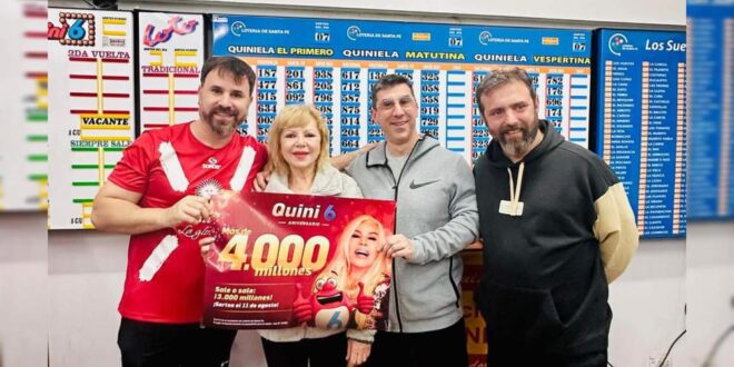 Puertense con suerte ganó $763 millones en el Quini 6