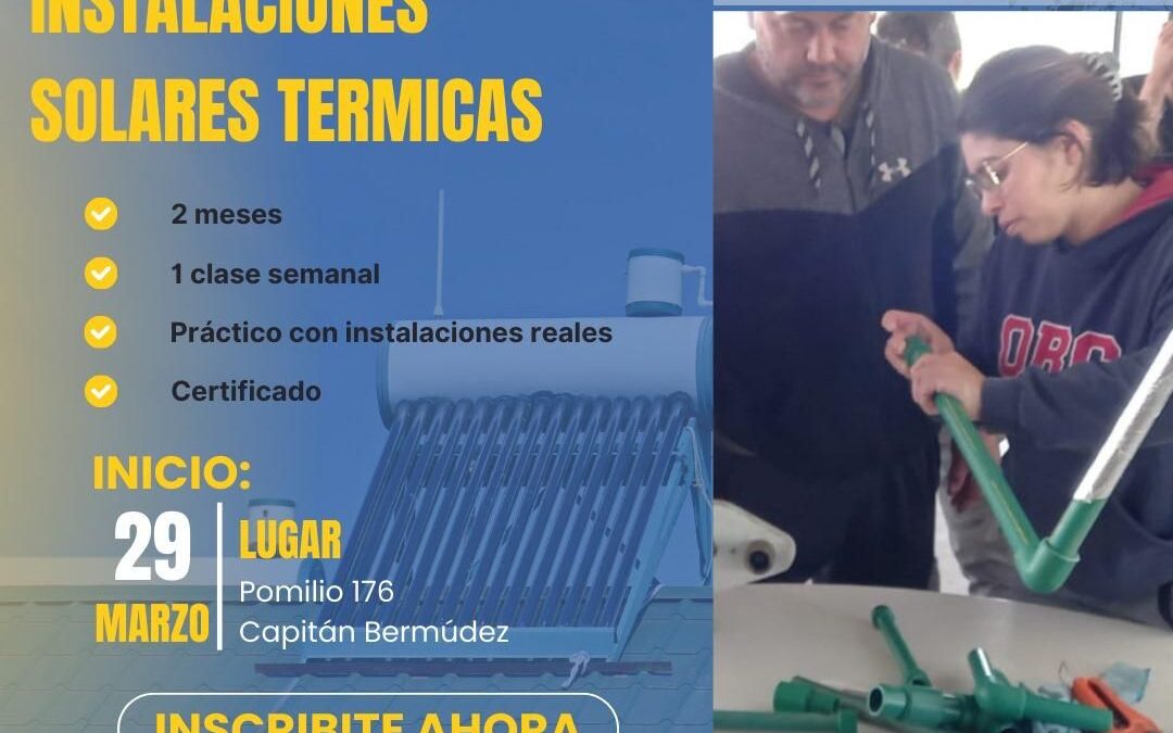 El Centro de Estudios Regionales brindará capacitación gratuita en instalación de sistemas solares térmicos